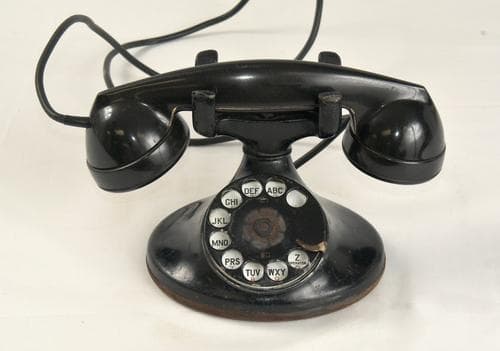 Rotary dial telephone with handset, Western Electric